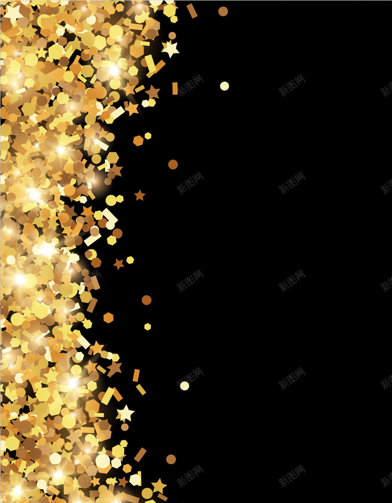 金色发光平面背景jpg设计背景_新图网 https://ixintu.com 发光 奢侈 渐变 金色 金融 地产 商业碎片 高端 黑色