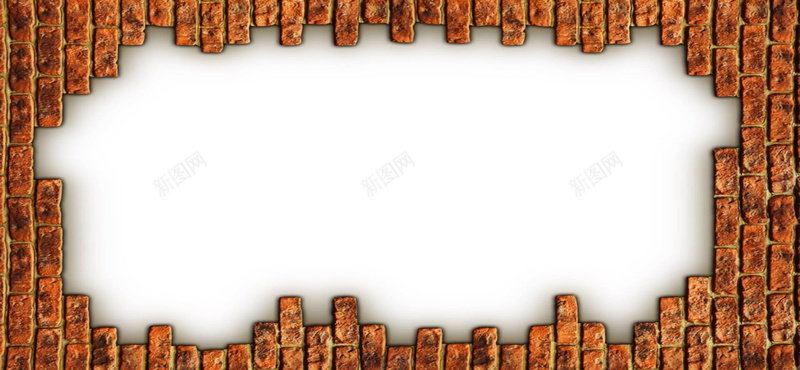 砖墙质感边框背景jpg设计背景_新图网 https://ixintu.com 砖墙 质感 边框 海报banner 纹理