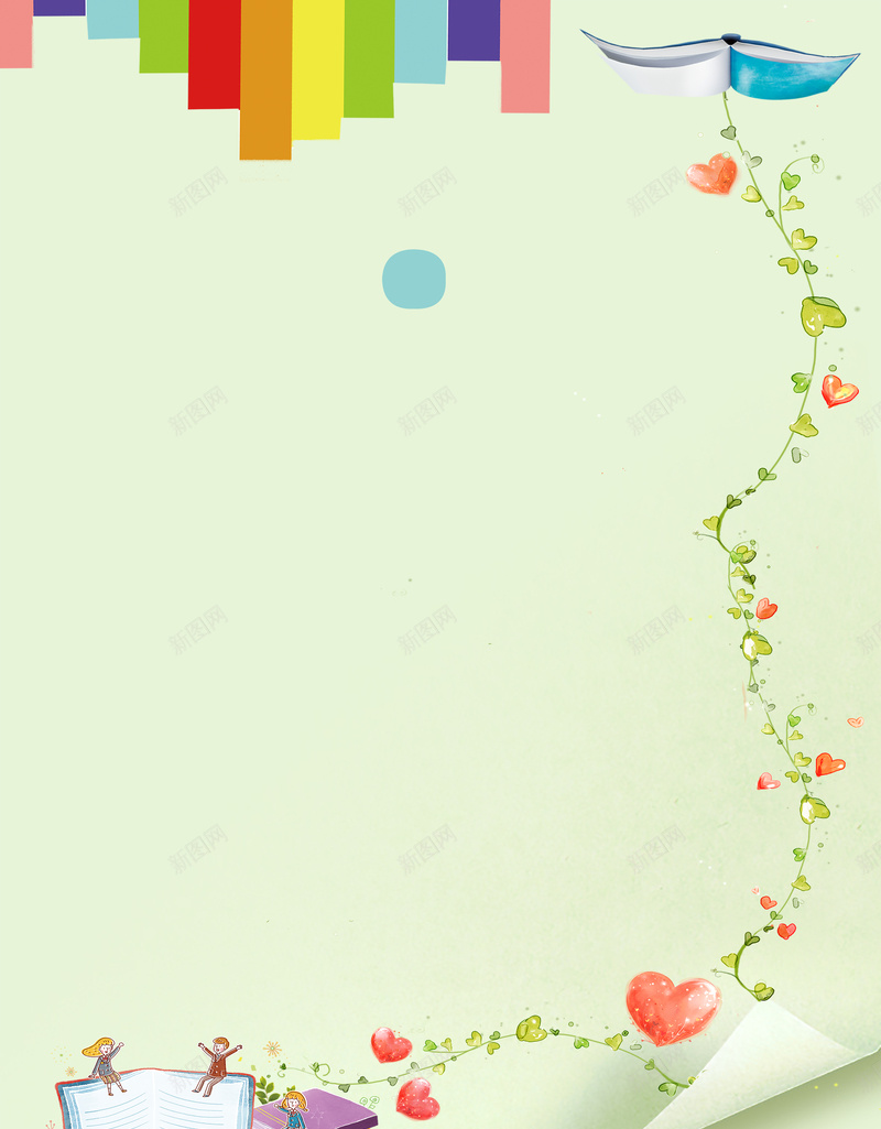 清新纸张背景元素psd高清背景_新图网 https://ixintu.com 背景清新 清新 碎花 纸张 色块 卡通 童趣 手绘