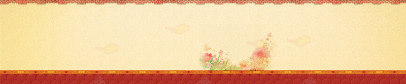 中国风水墨banner背景图psd设计背景_新图网 https://ixintu.com 中国风 水墨 花 边框 花纹 海报banner