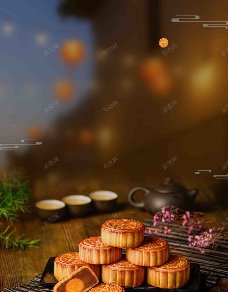 中秋节月饼促销设计psd设计背景_新图网 https://ixintu.com 中秋节 月饼 促销 浓情中秋 中华味道 节日 设计 中秋素材