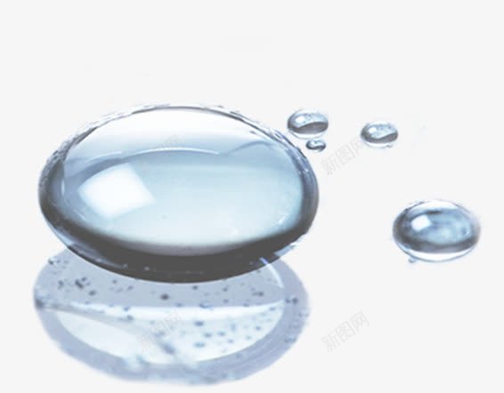 卡通手绘白色水珠效果png免抠素材_新图网 https://ixintu.com 卡通 白色 水珠 效果