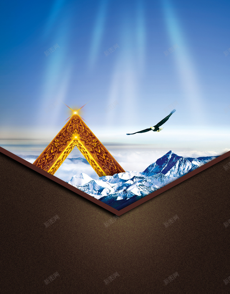 金融理财公司杂志单页psd设计背景_新图网 https://ixintu.com 企业文化 冰山 商务 模型 理财 理财公司 金色三角 金融 雄鹰