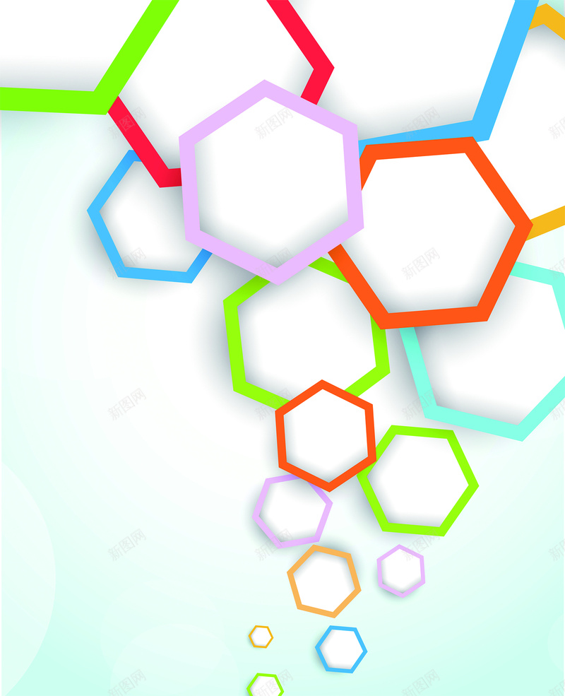 多彩六边形几何背景jpg设计背景_新图网 https://ixintu.com 六边形 几何 多彩 紫色 红色 蓝色 橙色 简约 极简 海报 背景