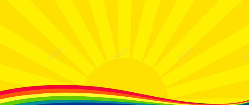 黄色简约放射背景psd设计背景_新图网 https://ixintu.com 海报banner 放射背景 淘宝背景 简约 黄色 卡通 童趣 手绘
