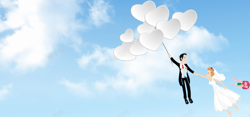甜蜜婚礼几何蓝色banner背景psd设计背景_新图网 https://ixintu.com 甜蜜情人节 情人节 梦幻 浪漫 爱心 文艺 小清新 简约 素材 广告 设计 背景 蓝天 手绘 卡通