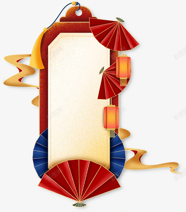 中国风方框形状png免抠素材_新图网 https://ixintu.com 中国风 卡通樱花红色扇子 图形框 图形框框 扇子 方框 红色