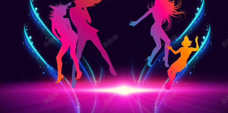 酷炫光线灯光酒吧人物剪影H5背景素材psd设计背景_新图网 https://ixintu.com 酷炫 光线 灯光 酒吧 人物剪影 跳舞 H5背景 紫色 光晕 狂欢