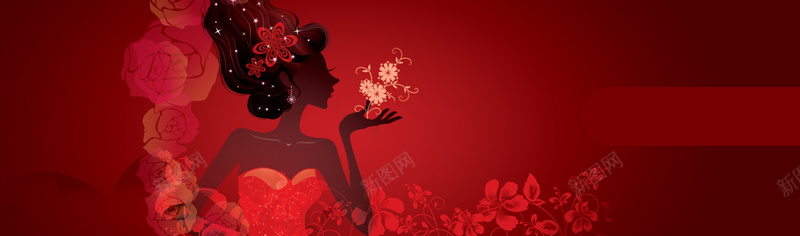 卡通美女剪影红色美甲背景bannerpsd设计背景_新图网 https://ixintu.com 卡通 美女 剪影 红色 美甲 背景 banner 海报banner 童趣 手绘