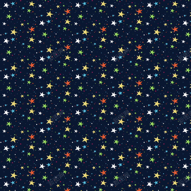 彩色缤纷星星无缝背景矢量图ai免抠素材_新图网 https://ixintu.com 彩色星星 无缝拼接 图案设计