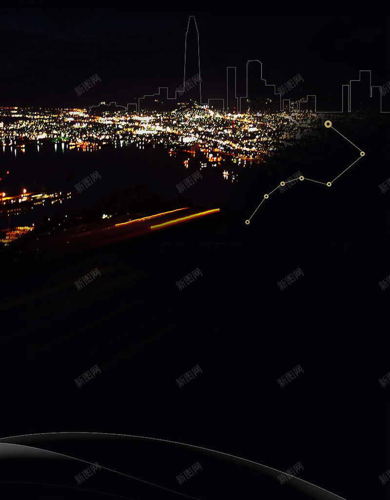 大气黑色炫酷城市地产海报背景素材jpg设计背景_新图网 https://ixintu.com 城市 海报 灯光 素材 黑底 背景 展板 黑色 炫酷 地产 开心