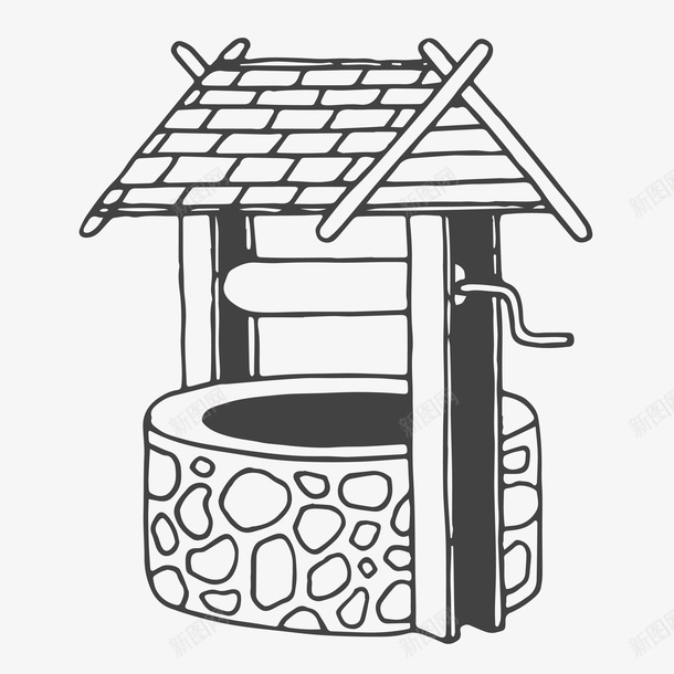 打水井装饰素材图案ai免抠素材_新图网 https://ixintu.com 打水 井 装饰 条纹 线条 纹路 纹理 质感 卡通 手绘 矢量