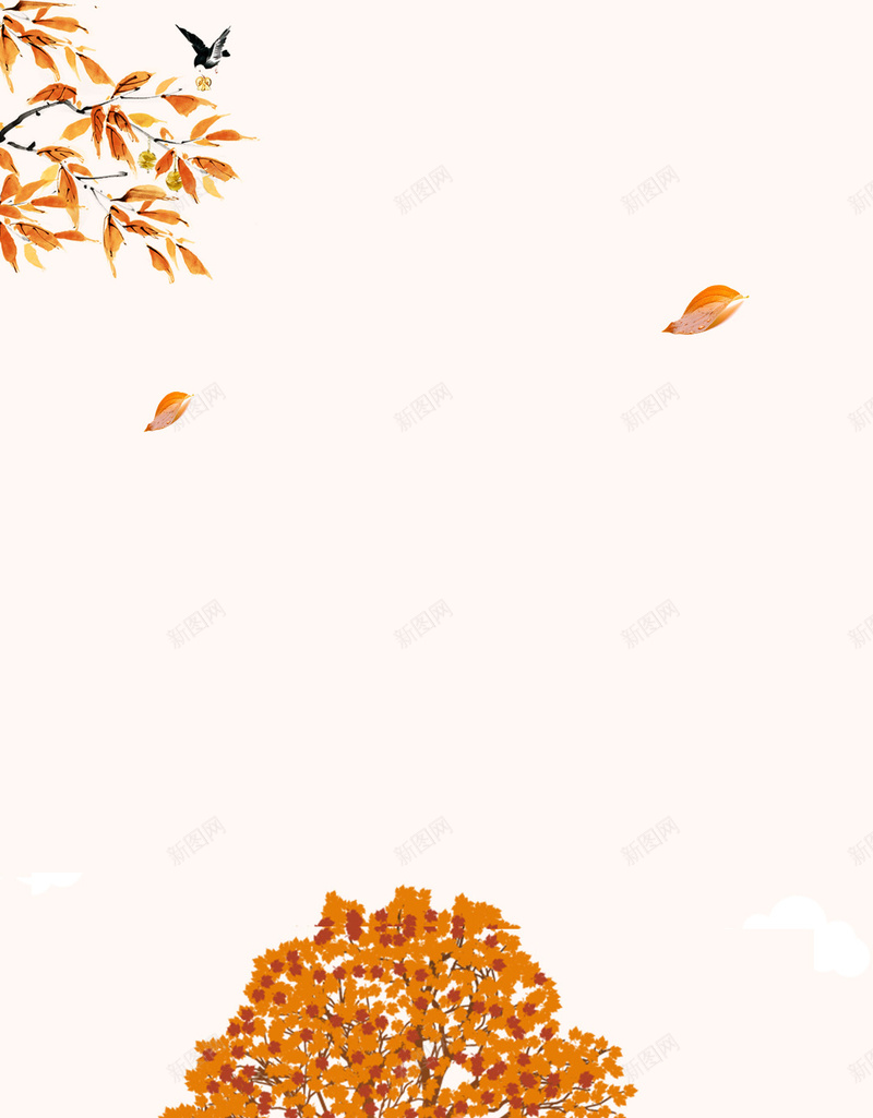 秋季秋天黄色枫叶飘落H5背景psd设计背景_新图网 https://ixintu.com 秋季 秋天 黄色枫叶 叶子飘落 橙色背景 H5背景 地面 长椅 树木 手绘秋天