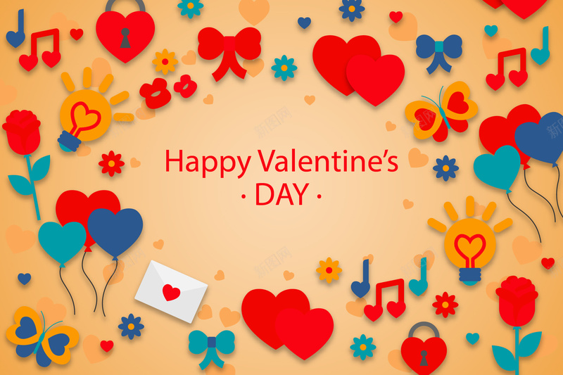 情人节卡片jpg设计背景_新图网 https://ixintu.com 情人节 七夕 爱心 爱情 贺卡 HAPPY VALENTINES DAY 卡片 文艺 小清新 简约