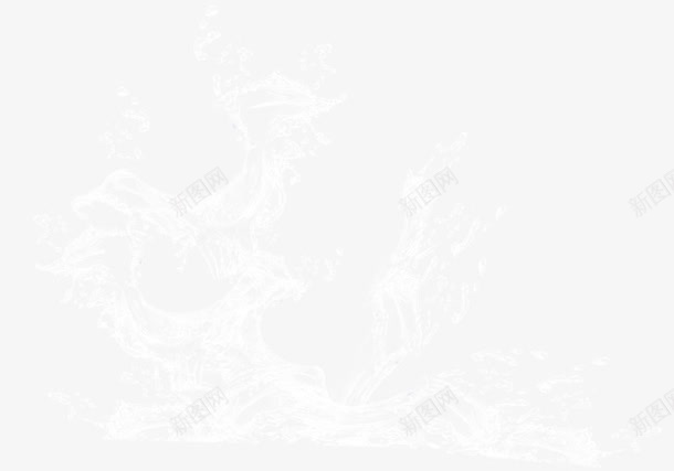 水花元素png免抠素材_新图网 https://ixintu.com 水花 白色 效果元素 清新