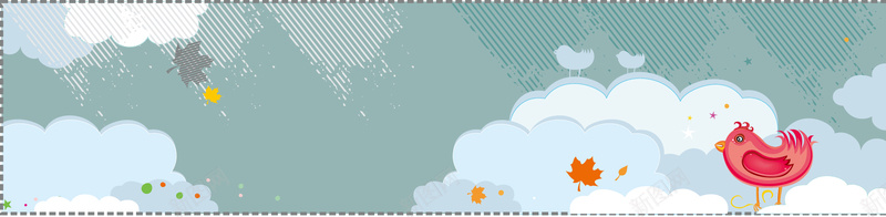 卡通矢量banner背景eps设计背景_新图网 https://ixintu.com anner 云朵 卡通 矢量 蓝色 banner 小鸡 枫叶 斜纹 海报banner 童趣 手绘