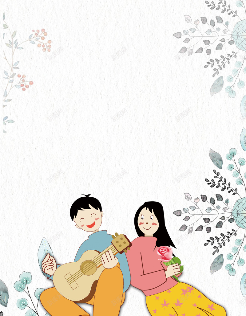 浪漫七夕情人节插画情侣海报背景素材psd高清背景_新图网 https://ixintu.com 七夕活动 七夕节 卡通 插画 浪漫 户外海报 商场促销 家电 珠宝