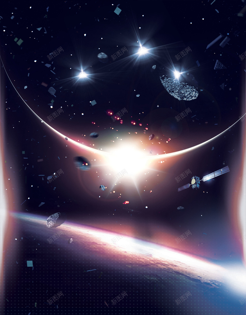 梦幻星球太空科幻创意海报背景素材jpg设计背景_新图网 https://ixintu.com 光圈 太空 星空 梦幻 科幻 创意 酷炫 海报 广告 传单 背景素材