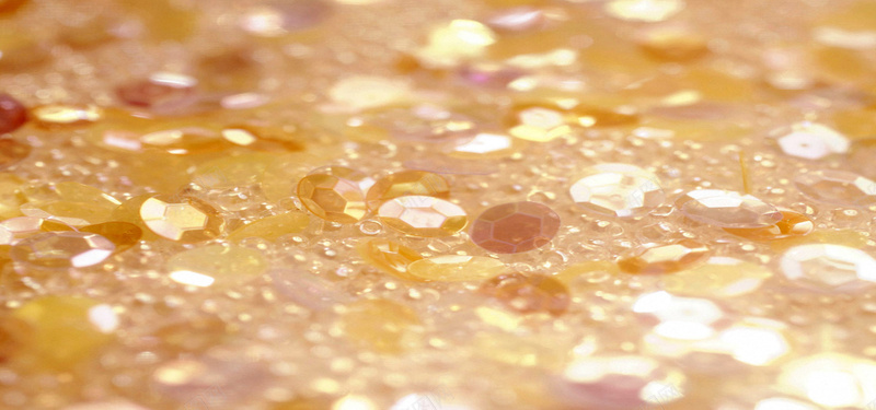 金色珠片jpg设计背景_新图网 https://ixintu.com 梦幻 珠子 首饰 浪漫 金色水晶 透明 宝石 女性用品背景 海报banner 质感 纹理