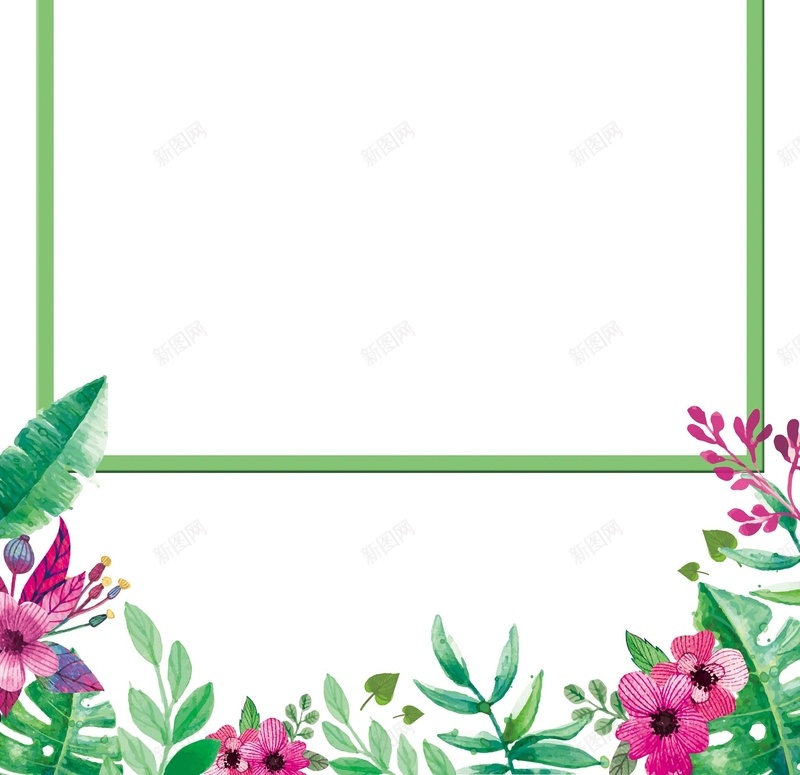 手绘花朵背景psd设计背景_新图网 https://ixintu.com 花朵边框 护肤品 化妆 手绘 美容 白色 文艺 小清新 简约