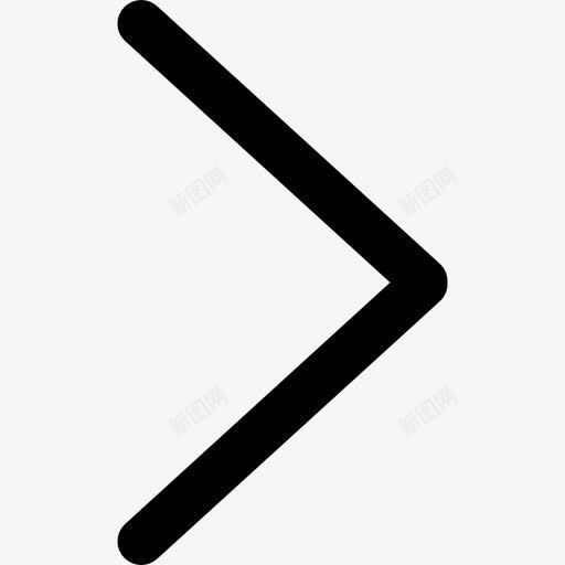 右箭头键角图标png_新图网 https://ixintu.com 箭头 右 符号 角 右箭头 大杯线