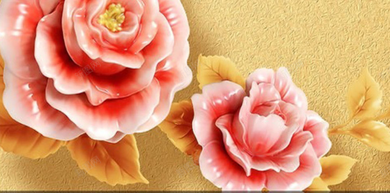 花开富贵H5素材背景jpg设计背景_新图网 https://ixintu.com 花开富贵 成语 花瓣 花朵 黄色背景 H5素材