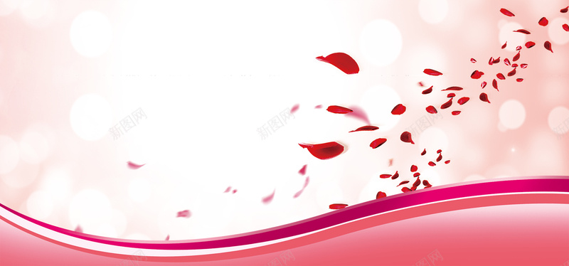 浪漫玫瑰花瓣背景psd设计背景_新图网 https://ixintu.com 飞舞的花瓣 动感 浪漫 花瓣 飞舞 玫瑰 粉色背景 海报banner 梦幻