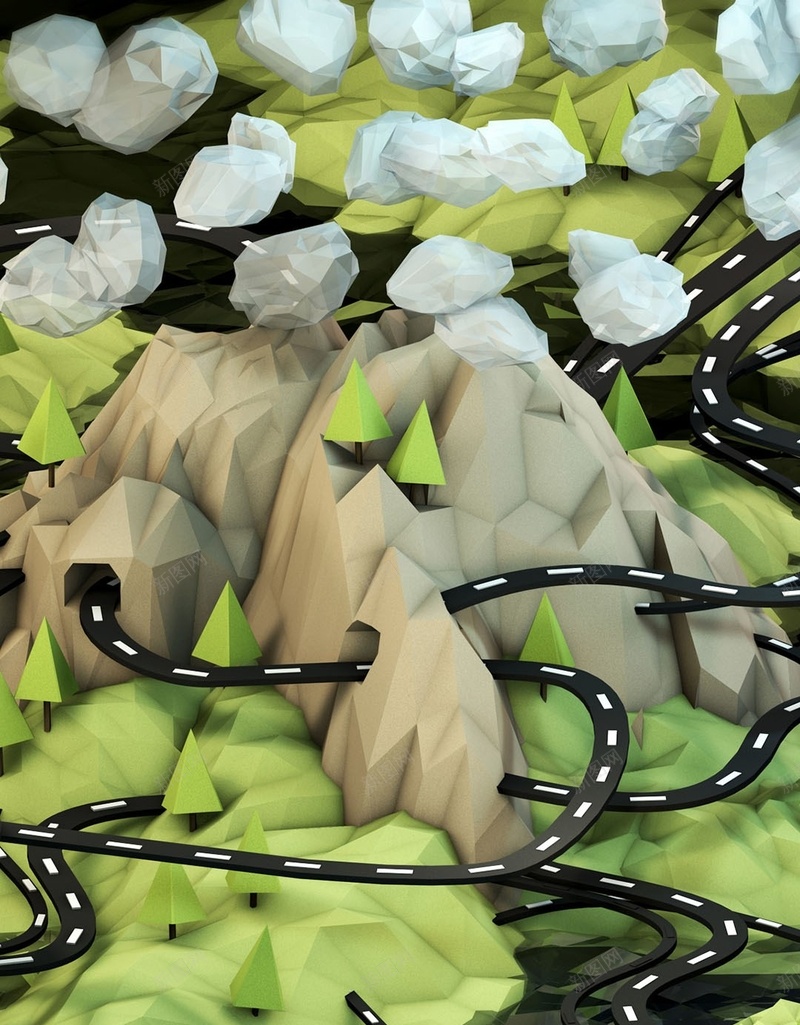 卡通绿色抽象插画H5背景jpg设计背景_新图网 https://ixintu.com 卡通 抽象 插画 绳索 艺术 H5背景 石头 H5 h5 童趣 手绘