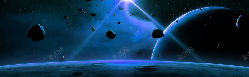 蓝色星光背景jpg设计背景_新图网 https://ixintu.com 星光背景 星球背景 星辰背景 蓝色背景 陨石背景 梦幻背景 海报banner 浪漫 梦幻