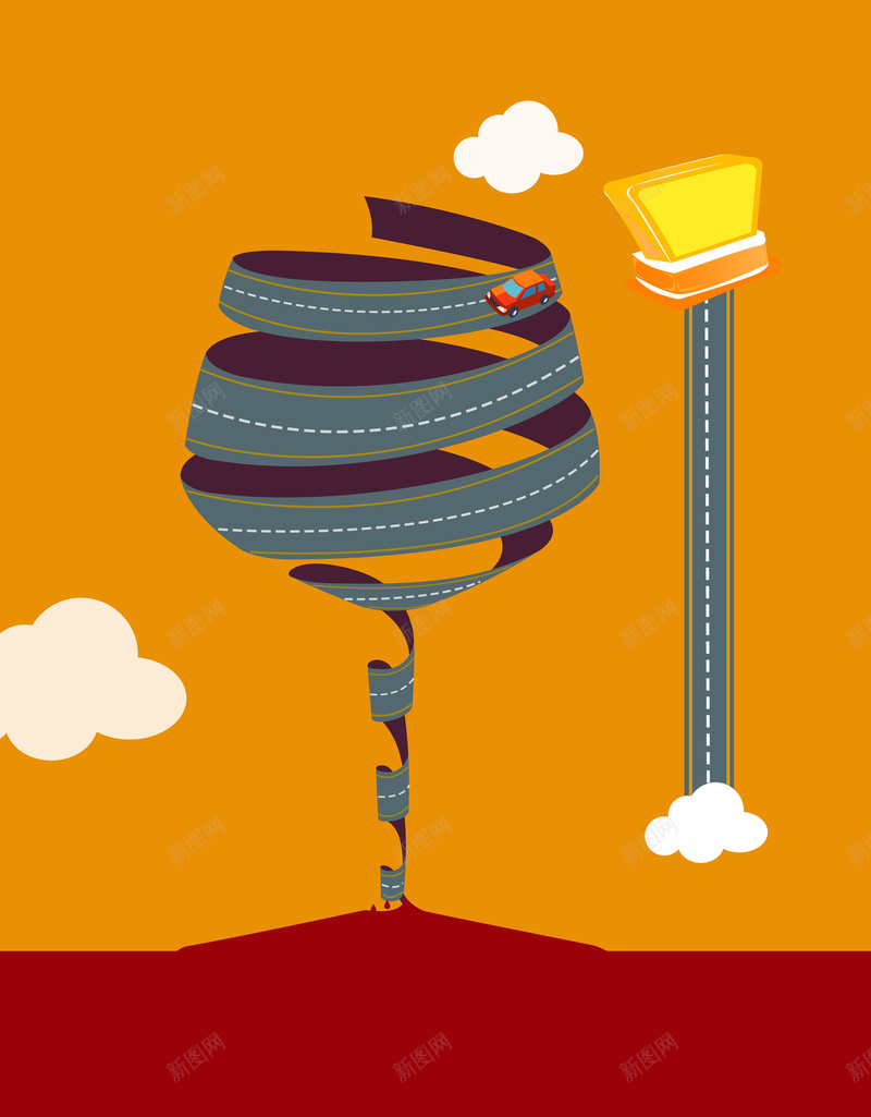 禁止酒驾psd设计背景_新图网 https://ixintu.com 海报温暖 公益 橙色 禁止 酒驾 扁平 渐变 几何