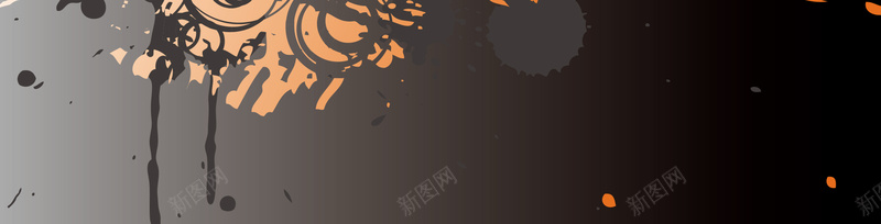 黑底抽象背景psd设计背景_新图网 https://ixintu.com 海报banner 抽象背景 黑底