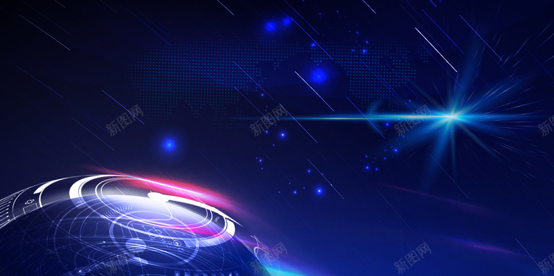 蓝色商务背景psd设计背景_新图网 https://ixintu.com 蓝色 商务 炫酷 光效 科幻 科技 科技感 科技风 高科技 大气