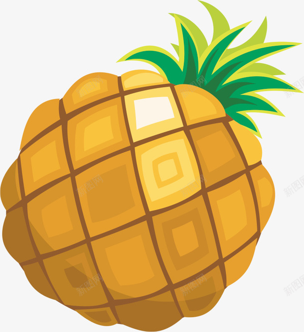 菠萝卡通凤梨png免抠素材_新图网 https://ixintu.com 凤梨 卡通凤梨 卡通菠萝 手绘菠萝凤梨 水彩凤梨 菠萝