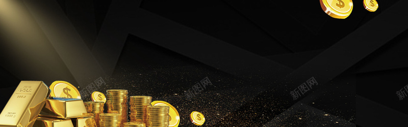 科技几何鎏金质感金色bannerjpg设计背景_新图网 https://ixintu.com 几何 大气 理财 科技 金融 鎏金 质感 纹理 金币 黑金 光束 banner
