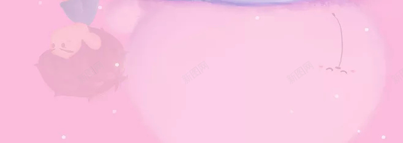 唯美卡通海报设计psd设计背景_新图网 https://ixintu.com 人物 卡通 唯美 宣传 蓝色 棉花糖 手绘 颜色