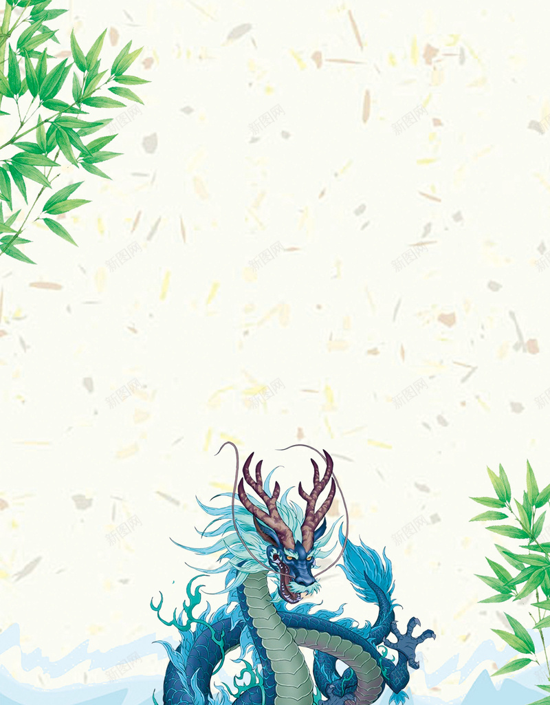简约漂浮花瓣树叶青龙飞龙龙王背景素材psd设计背景_新图网 https://ixintu.com 四圣兽 四大神兽之一 树叶 海龙王 漂浮 简约 素材 背景 花瓣 青龙 飞龙 龙王