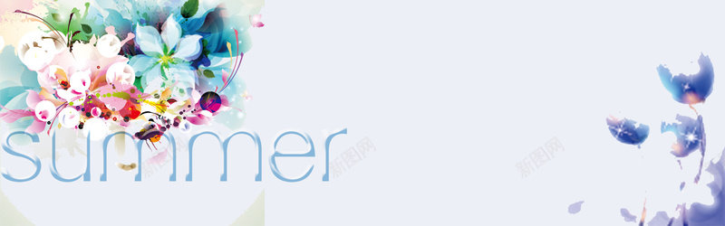 夏季小清新简约紫色海报banner背景psd设计背景_新图网 https://ixintu.com 小清新 夏天 简约 紫色 花 淘宝 summer 服饰 化妆品 海报banner