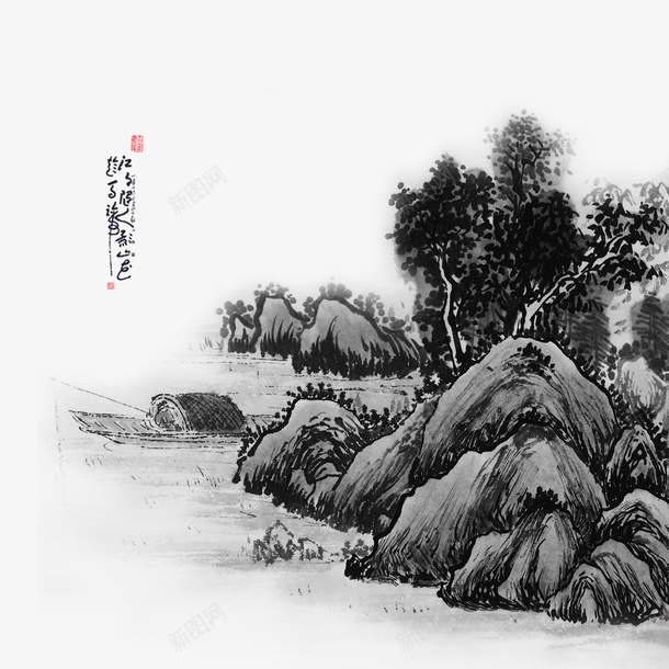 清明节水墨风山水画背景psd免抠素材_新图网 https://ixintu.com 清明节水墨风山水画 水墨风 山水 水墨山水画 清明节海报 清明节日 清明节踏青 150DPI