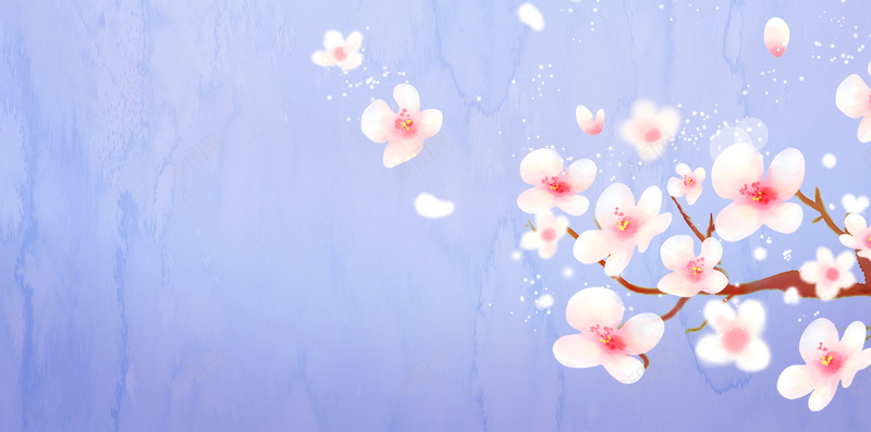 紫色唯美桃花h5背景图psd设计背景_新图网 https://ixintu.com 唯美 桃花 浪漫 紫色 花瓣 光晕 h5背景 渐变