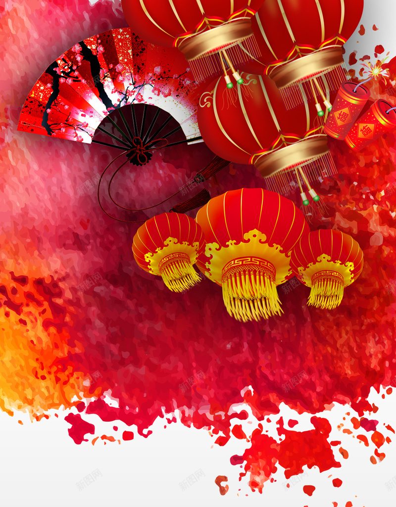 水墨灯笼元旦节H5背景psd设计背景_新图网 https://ixintu.com 水墨 灯笼 元旦节 新年 2017年 新年快乐 H5背景 激情 狂欢