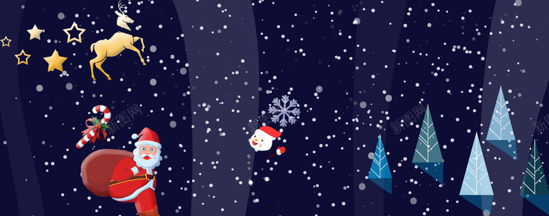 卡通圣诞老人雪花蓝色bannerpsd设计背景_新图网 https://ixintu.com 圣诞快乐 圣诞海报 圣诞狂欢 圣诞老人 圣诞节 圣诞树 新年 圣诞元素 双蛋狂欢 元旦 元旦快乐 圣