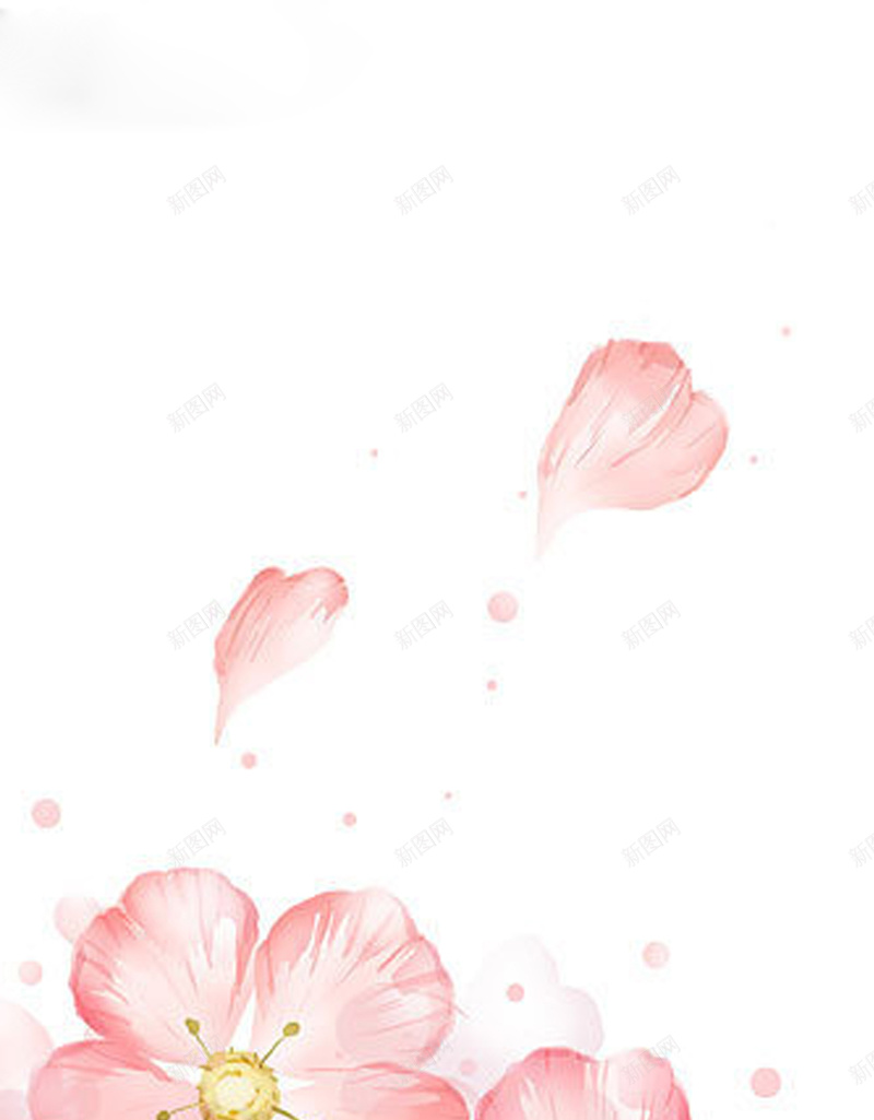 水彩粉色花瓣飞舞背景psd设计背景_新图网 https://ixintu.com 粉色 花瓣 背景 浪漫 唯美 水彩 卡通 童趣 手绘