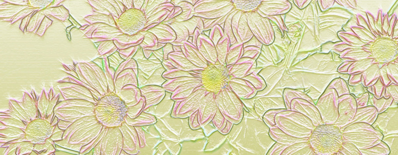 黄金素描jpg设计背景_新图网 https://ixintu.com 绿色背景 鲜花 招标 春天 丰富多彩 黄金素描 橙抽象 海报banner 质感 纹理