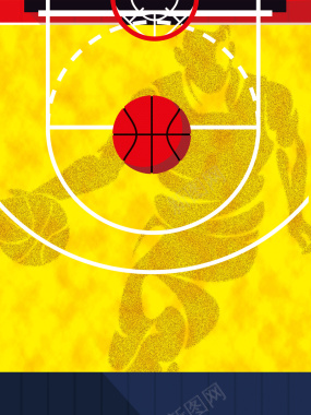 篮球特训招生海报背景背景