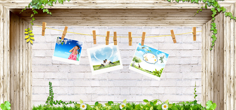 绿色清新创意电商照片墙banner背景图psd设计背景_新图网 https://ixintu.com 企业 光荣榜 公司 创意 友谊 同学录 家居 家庭 成长纪念册 毕业季 照片墙 纪念册 背景 青春