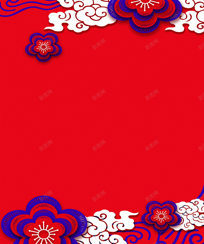 大气复古风背景图psd设计背景_新图网 https://ixintu.com 中国风 复古 大气 红色 花样 祥云 唯美 简约 浪漫 质感