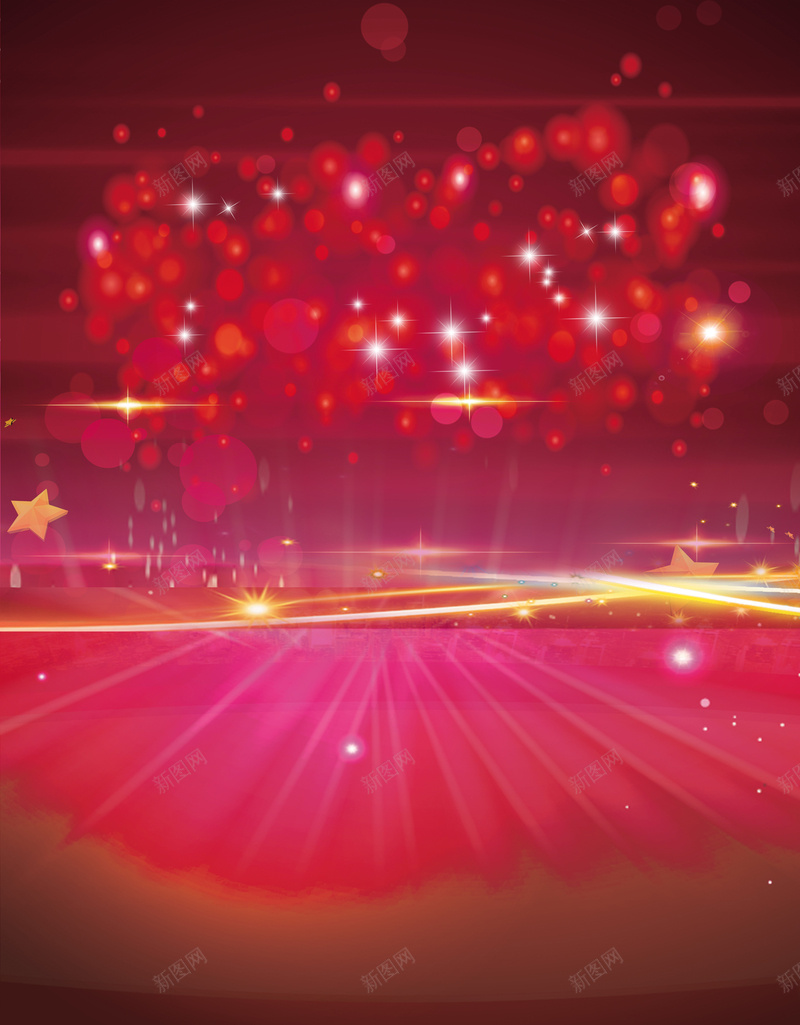 红色光效春节背景素材psd设计背景_新图网 https://ixintu.com 促销 元宵节 光效 光芒 喜庆 年货 新年 星星 春节 春节ps素材 海报 灯光 红色 绚丽 背景素材 节庆 节日