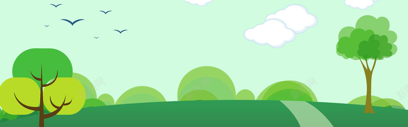 卡通树木风景绿化环境背景psd设计背景_新图网 https://ixintu.com 卡通 树木 环境 绿化 风景 绿色 光芒 小清新 蓝色 文艺 简约 云朵