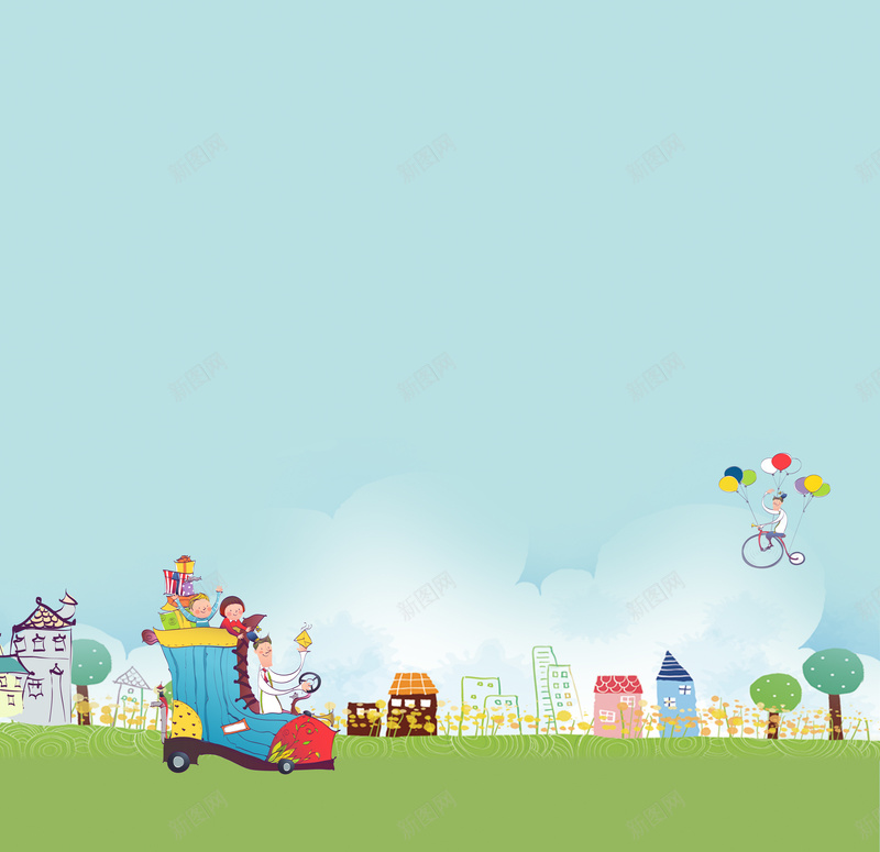 暑期亲子夏令营活动psd设计背景_新图网 https://ixintu.com 亲子 儿童 学生 孩子 夏天 暑假 夏令营开心 卡通 童趣 手绘