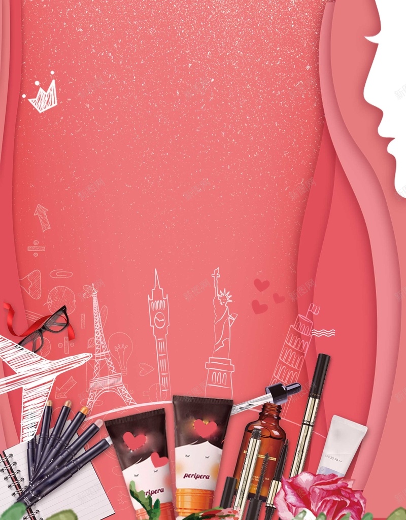 高端护肤品化妆品美妆jpg设计背景_新图网 https://ixintu.com 新品上市 情人节 夏季 天猫 秒杀 淘宝 优惠 双十一 双十二 春夏 美发 瘦脸 SPA 医疗美容 美容 时尚 整形 韩式半永久 减肥 口红 唇彩 珠宝 纹绣 美甲 彩妆 纹眉 瘦身 整容 海报